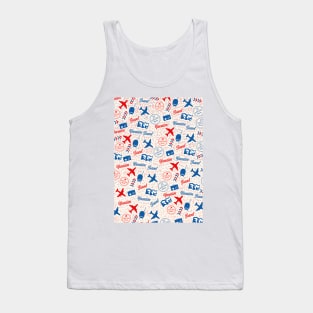 Vintage travel symbols Tank Top